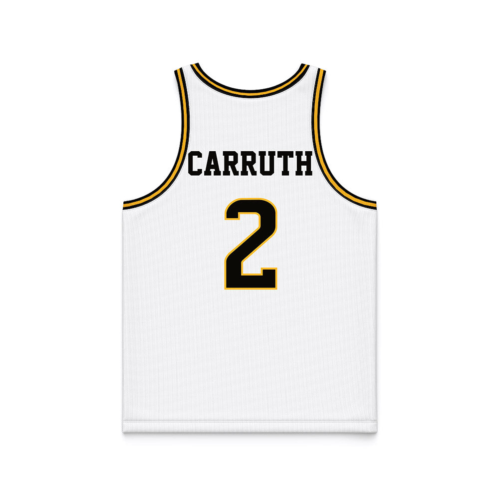 Southern Miss - NCAA Men's Basketball : Brewer Carruth - White Basketball Jersey