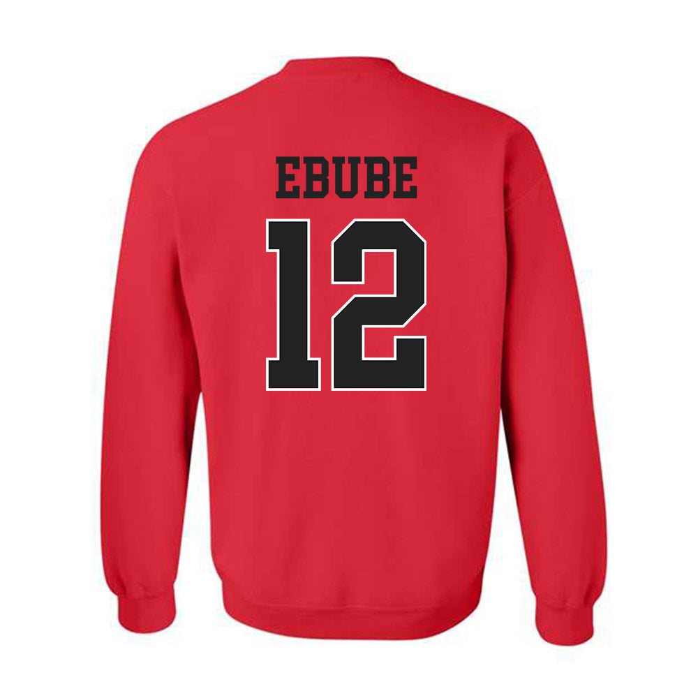 NC State - NCAA Men's Basketball : Scottie Ebube - Sports Shersey Crewneck Sweatshirt-1