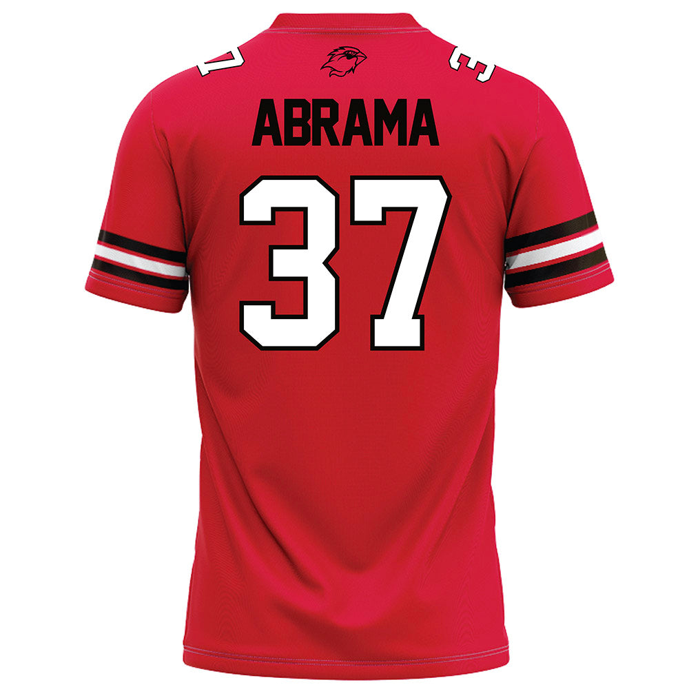 Lamar - NCAA Football : John Abrama - Red Football Jersey-1