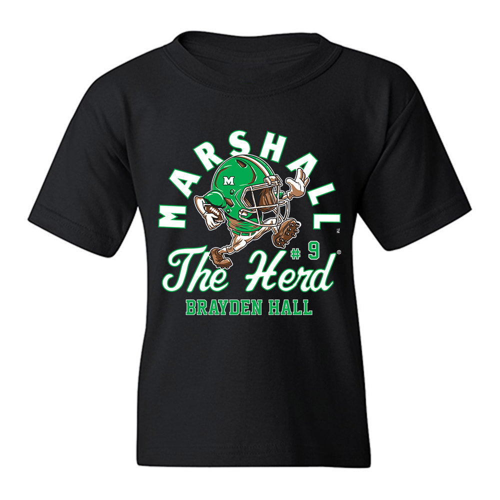 Marshall - NCAA Football : Brayden Hall - Youth T-Shirt-0