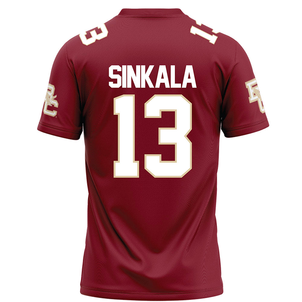 Boston College - NCAA Football : Njita Sinkala - Maroon Football Jersey-1