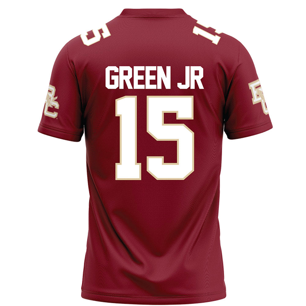 Boston College - NCAA Football : Gerald Green Jr - Maroon Football Jersey-1