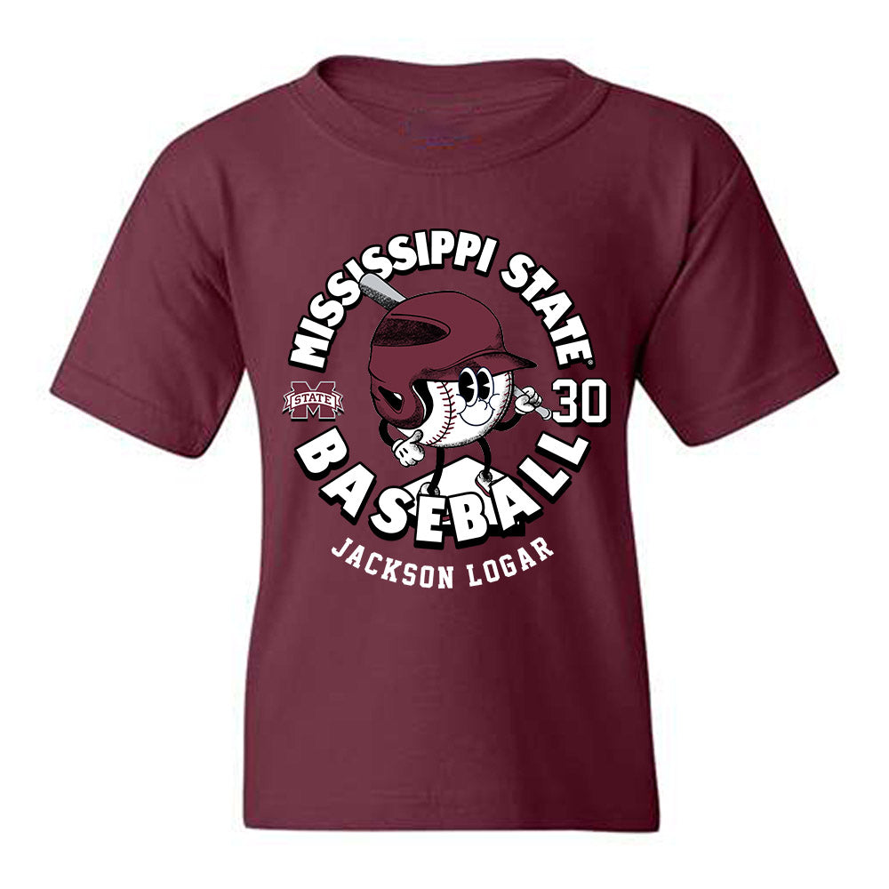 Mississippi State - NCAA Baseball : Jackson Logar - Fashion Shersey Youth T-Shirt-0