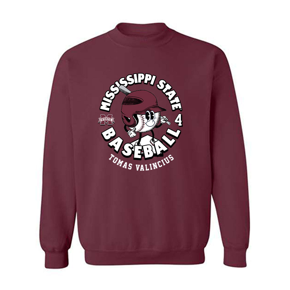 Mississippi State - NCAA Baseball : Tomas Valincius - Fashion Shersey Crewneck Sweatshirt-0