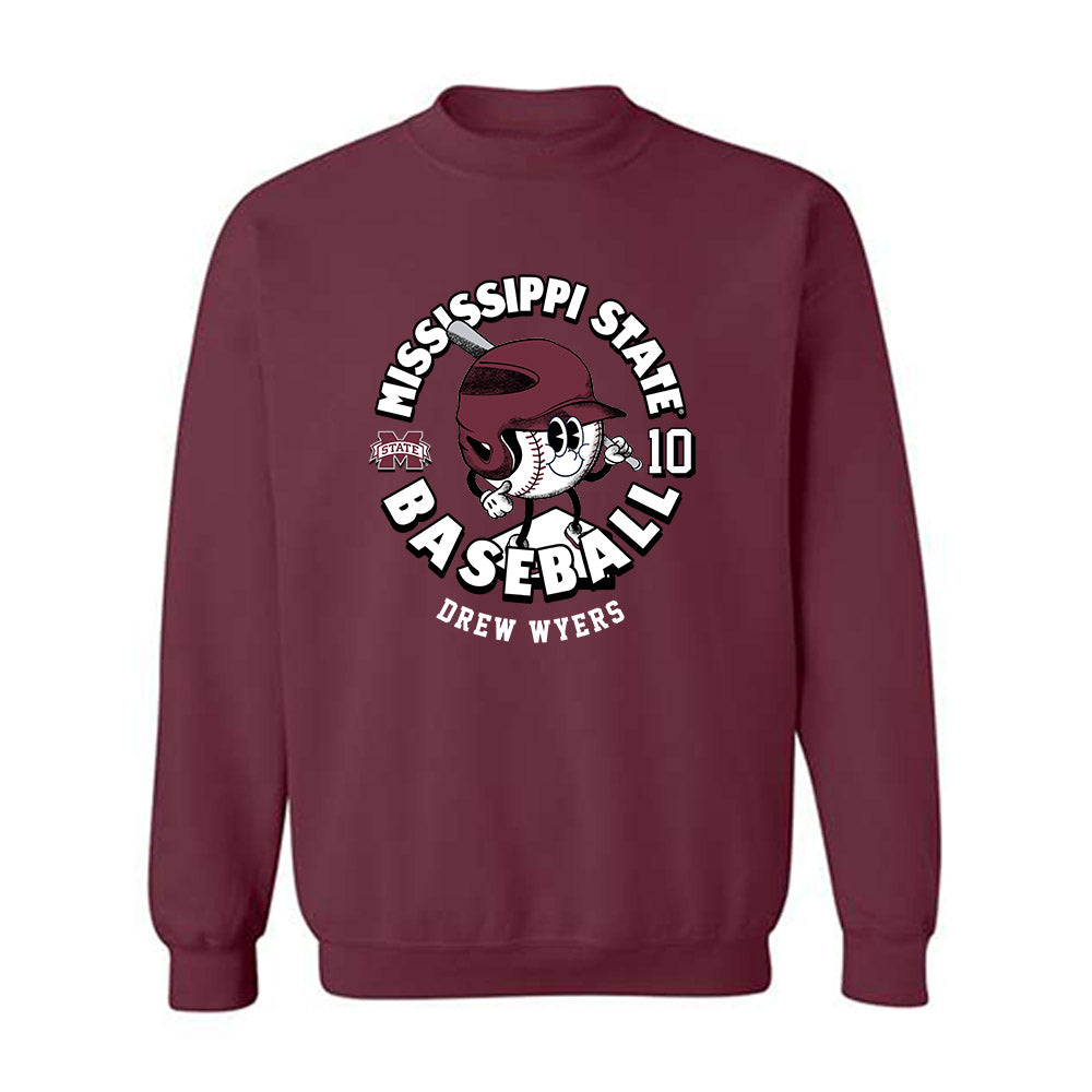 Mississippi State - NCAA Baseball : Drew Wyers - Fashion Shersey Crewneck Sweatshirt-0