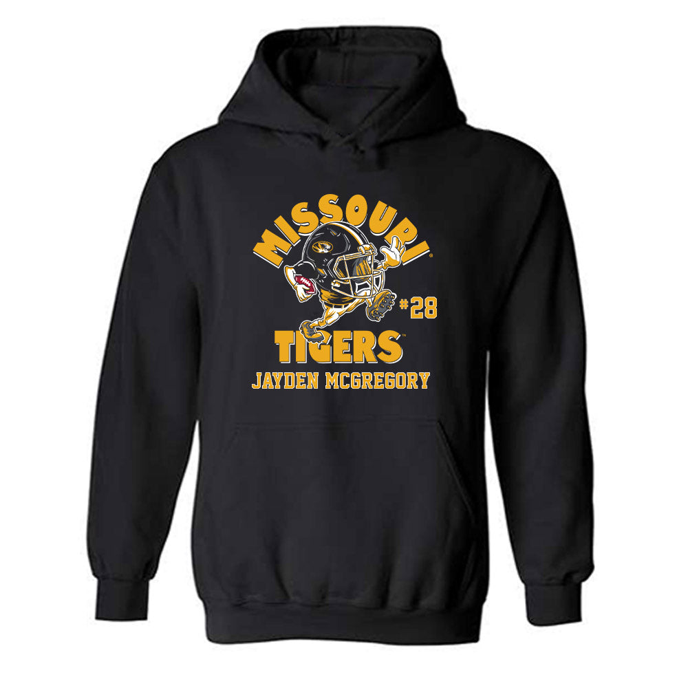 Missouri - NCAA Football : Jayden Mcgregory - Fashion Shersey Hooded Sweatshirt-0