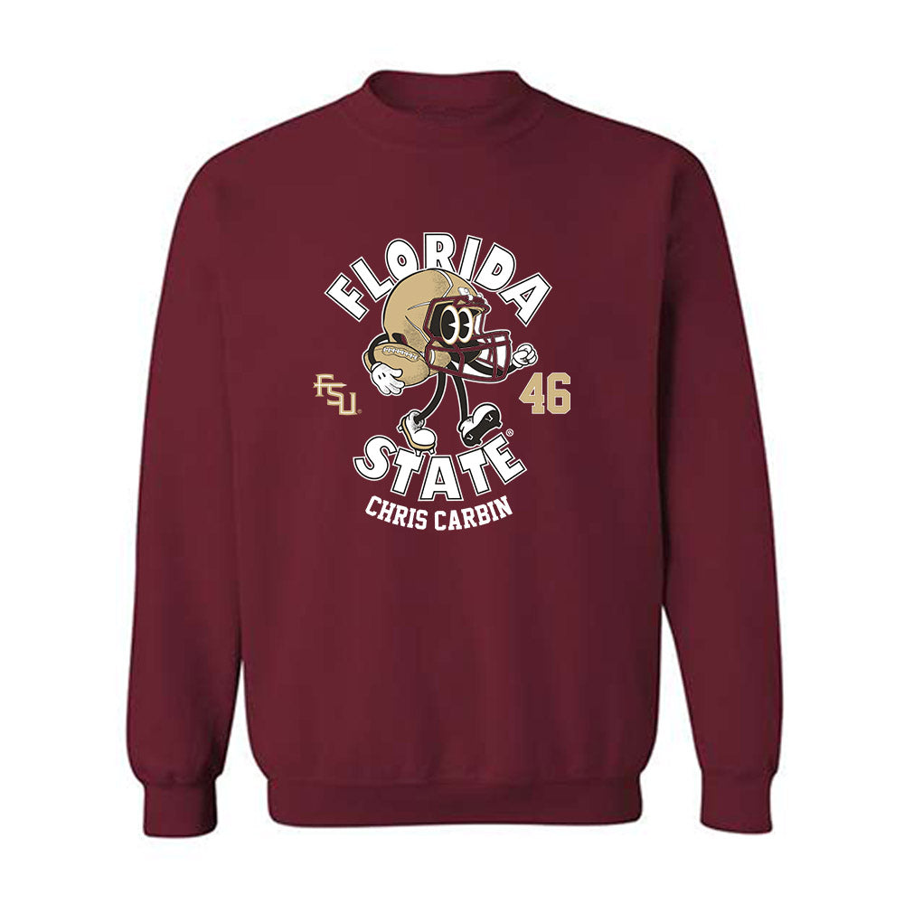 FSU - NCAA Football : Chris Carbin - Fashion Shersey Crewneck Sweatshirt-0
