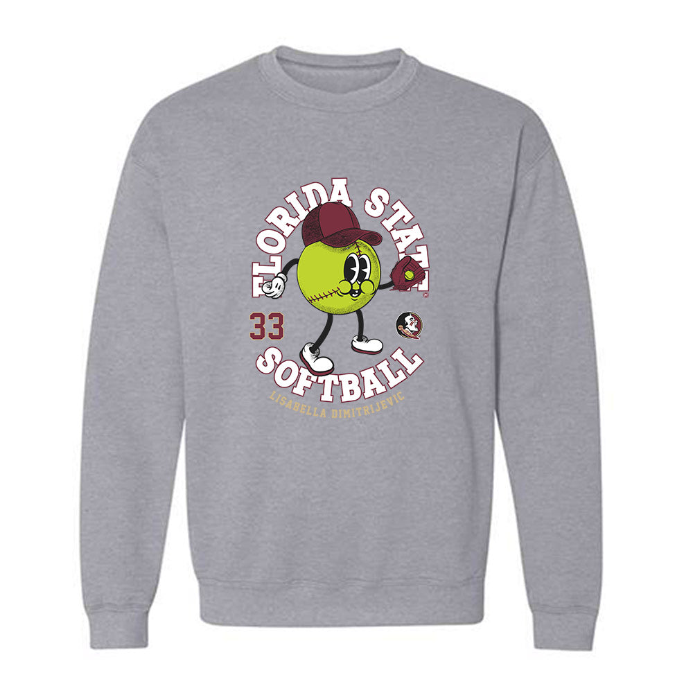 FSU - NCAA Softball : Lisabella Dimitrijevic - Fashion Shersey Crewneck Sweatshirt-0