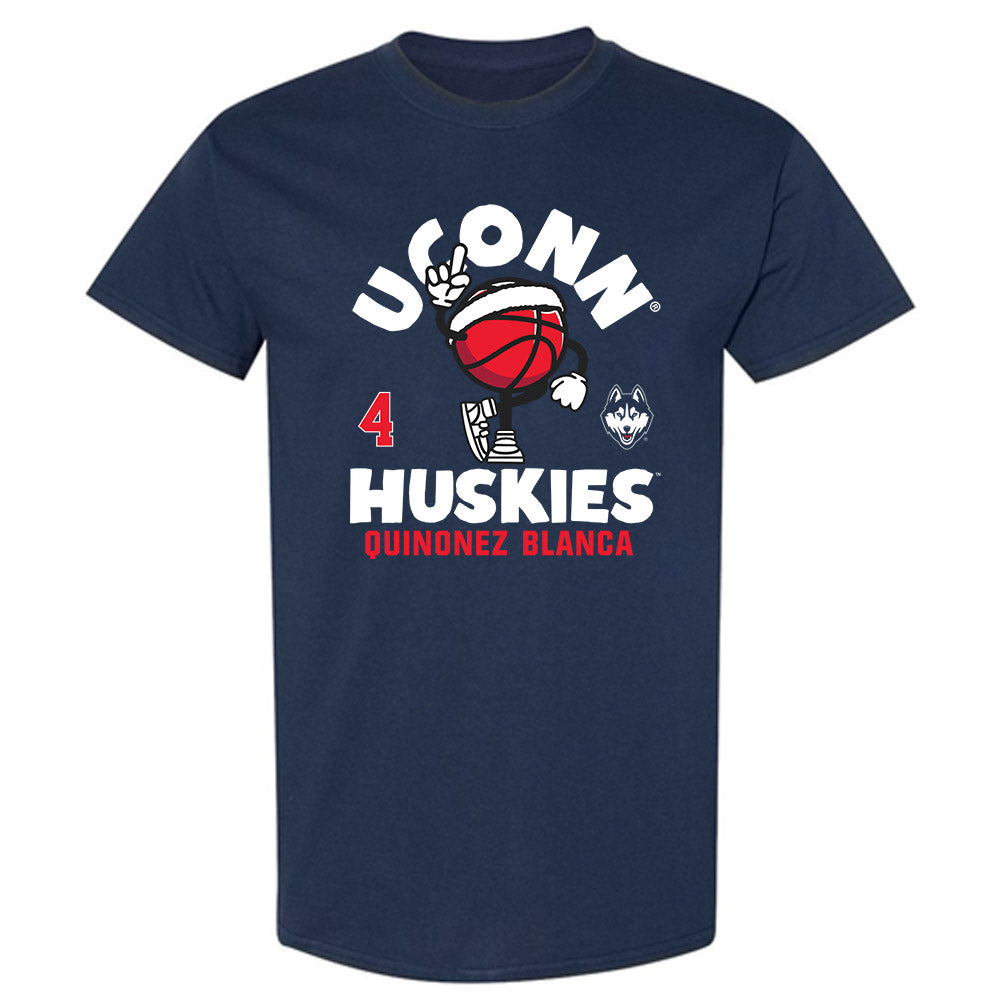 UConn - NCAA Women's Basketball : Quinonez Blanca - Fashion Shersey T-Shirt-0