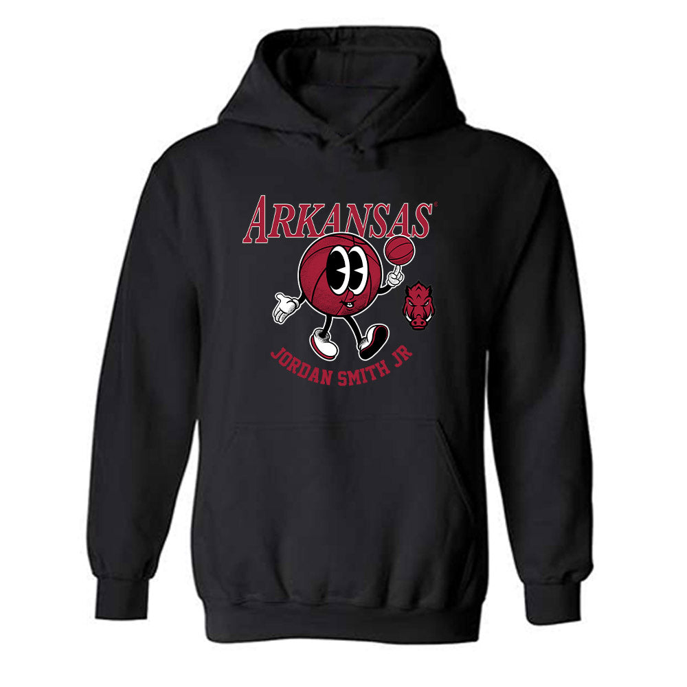 Arkansas - NCAA Men's Basketball : Jordan Smith Jr - Fashion Shersey Hooded Sweatshirt-0