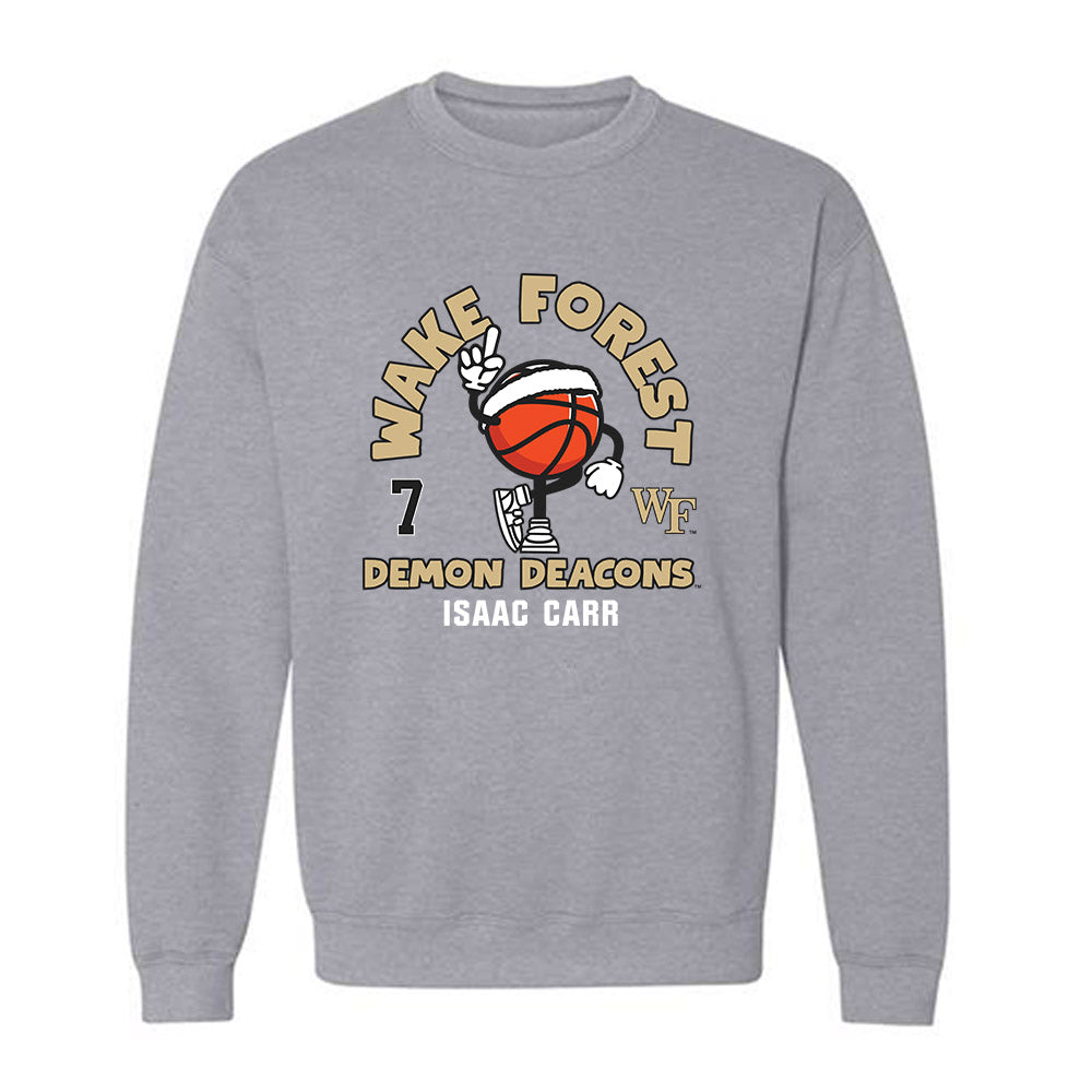 Wake Forest - NCAA Men's Basketball : Isaac Carr - Fashion Shersey Crewneck Sweatshirt-0
