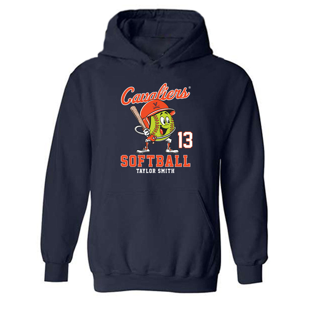 Virginia - NCAA Softball : Taylor Smith - Fashion Shersey Hooded Sweatshirt-0