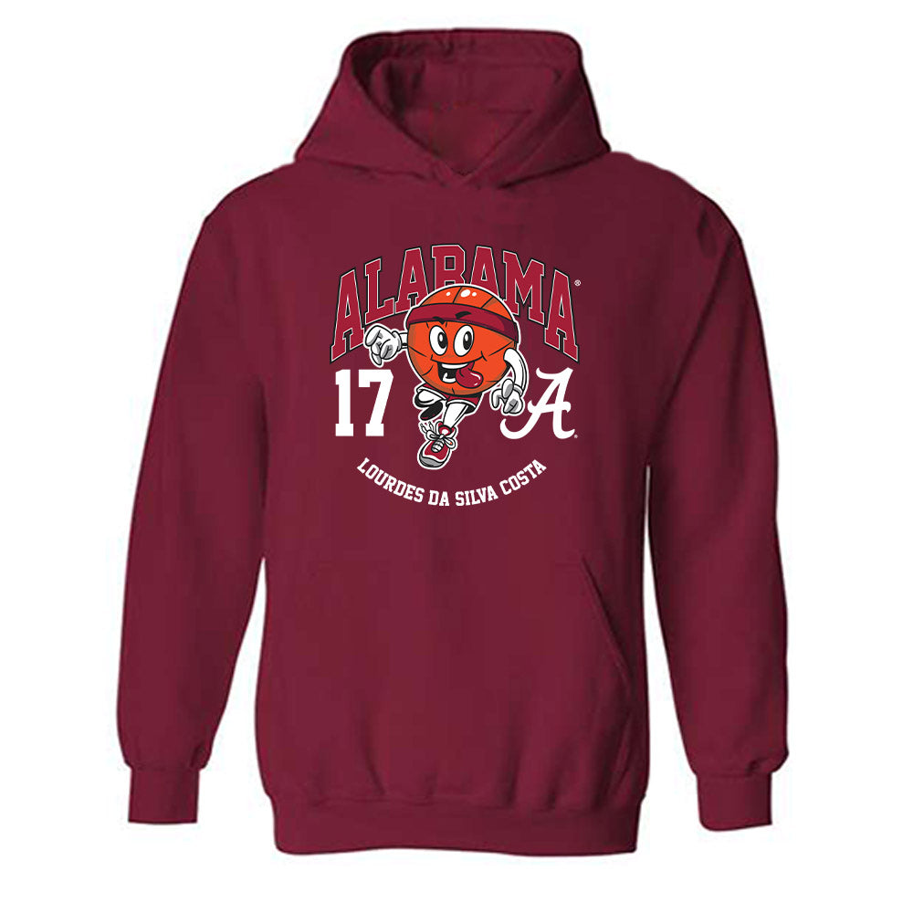 Alabama - NCAA Women's Basketball : Lourdes Da Silva Costa - Fashion Shersey Hooded Sweatshirt-0