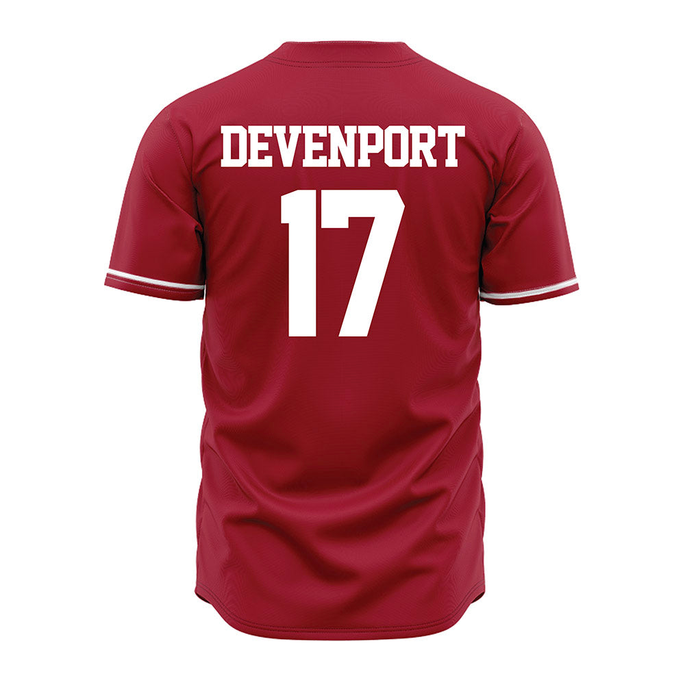 Alabama - NCAA Baseball : Logen Devenport - Cardinal Jersey-3