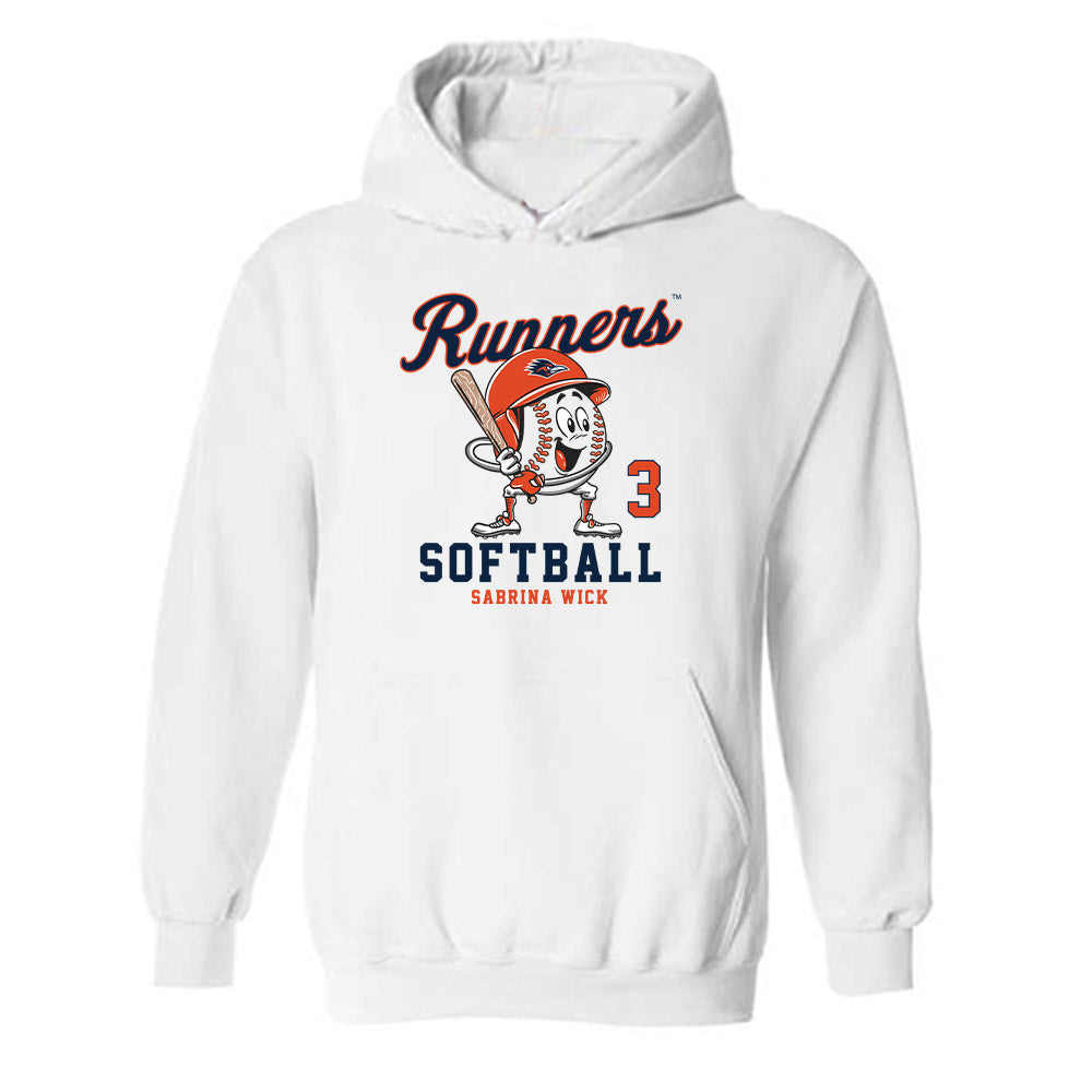 UTSA - NCAA Softball : Sabrina Wick - Fashion Shersey Hooded Sweatshirt-0