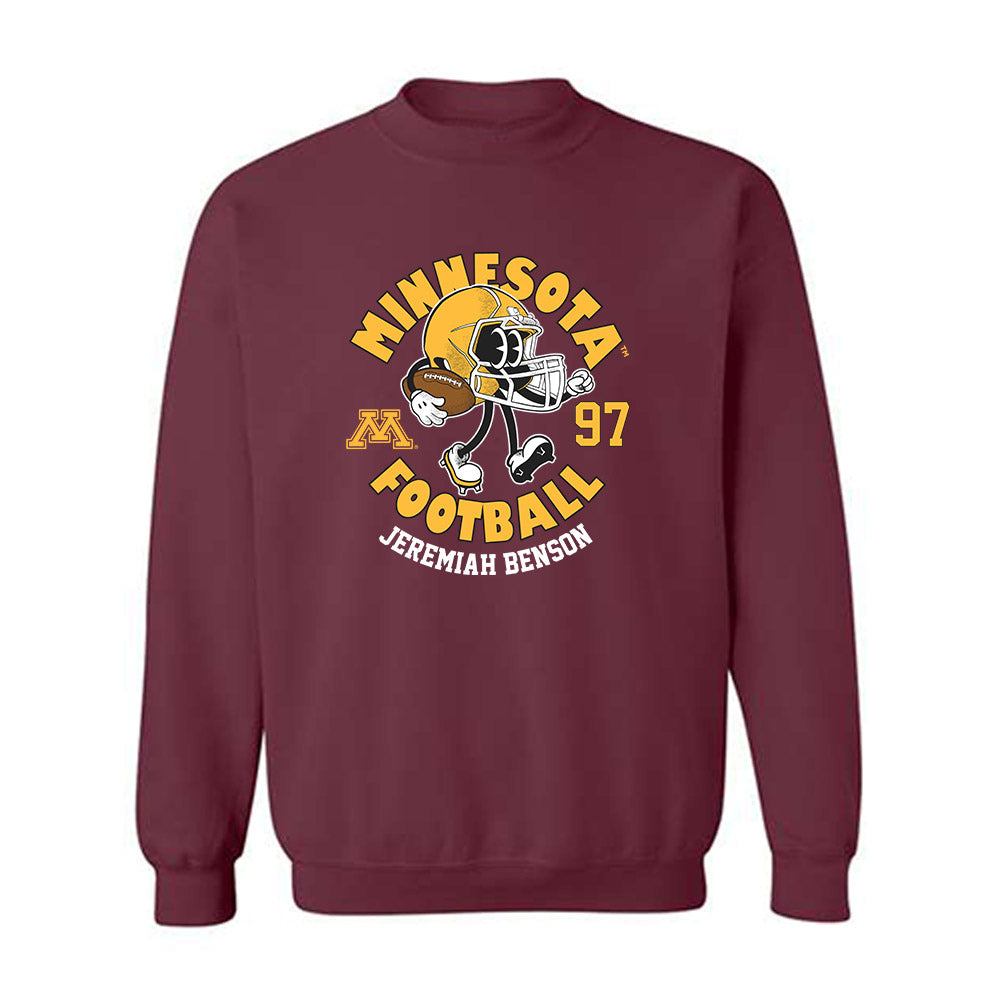 Minnesota - NCAA Football : Jeremiah Benson - Fashion Shersey Crewneck Sweatshirt-0