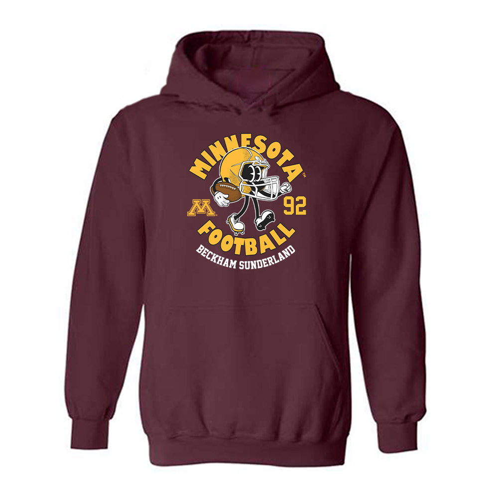 Minnesota - NCAA Football : Beckham Sunderland - Fashion Shersey Hooded Sweatshirt-0
