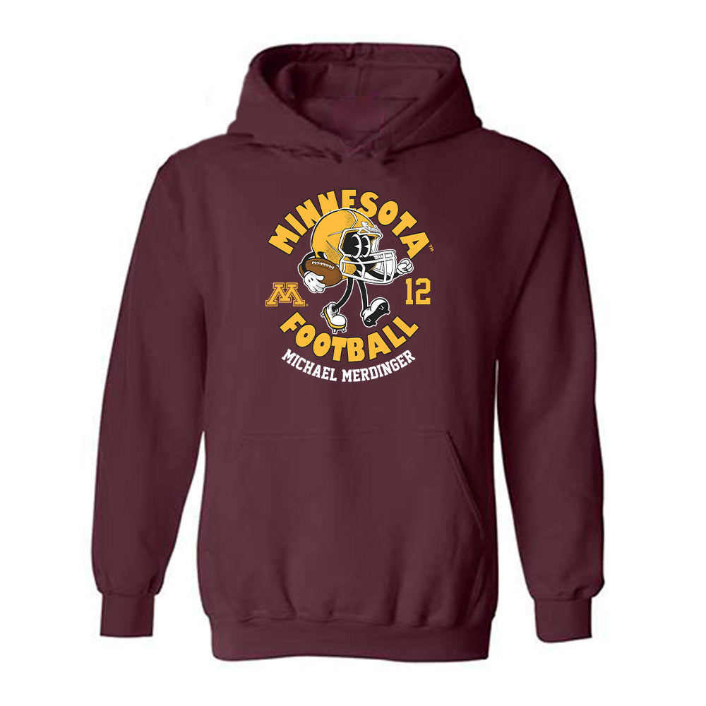 Minnesota - NCAA Football : Michael Merdinger - Fashion Shersey Hooded Sweatshirt-0