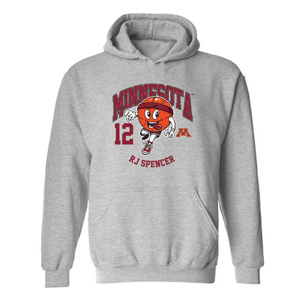 Minnesota - NCAA Men's Basketball : RJ Spencer - Fashion Shersey Hooded Sweatshirt-0