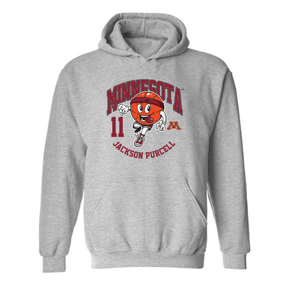Minnesota - NCAA Men's Basketball : Jackson Purcell - Fashion Shersey Hooded Sweatshirt-0