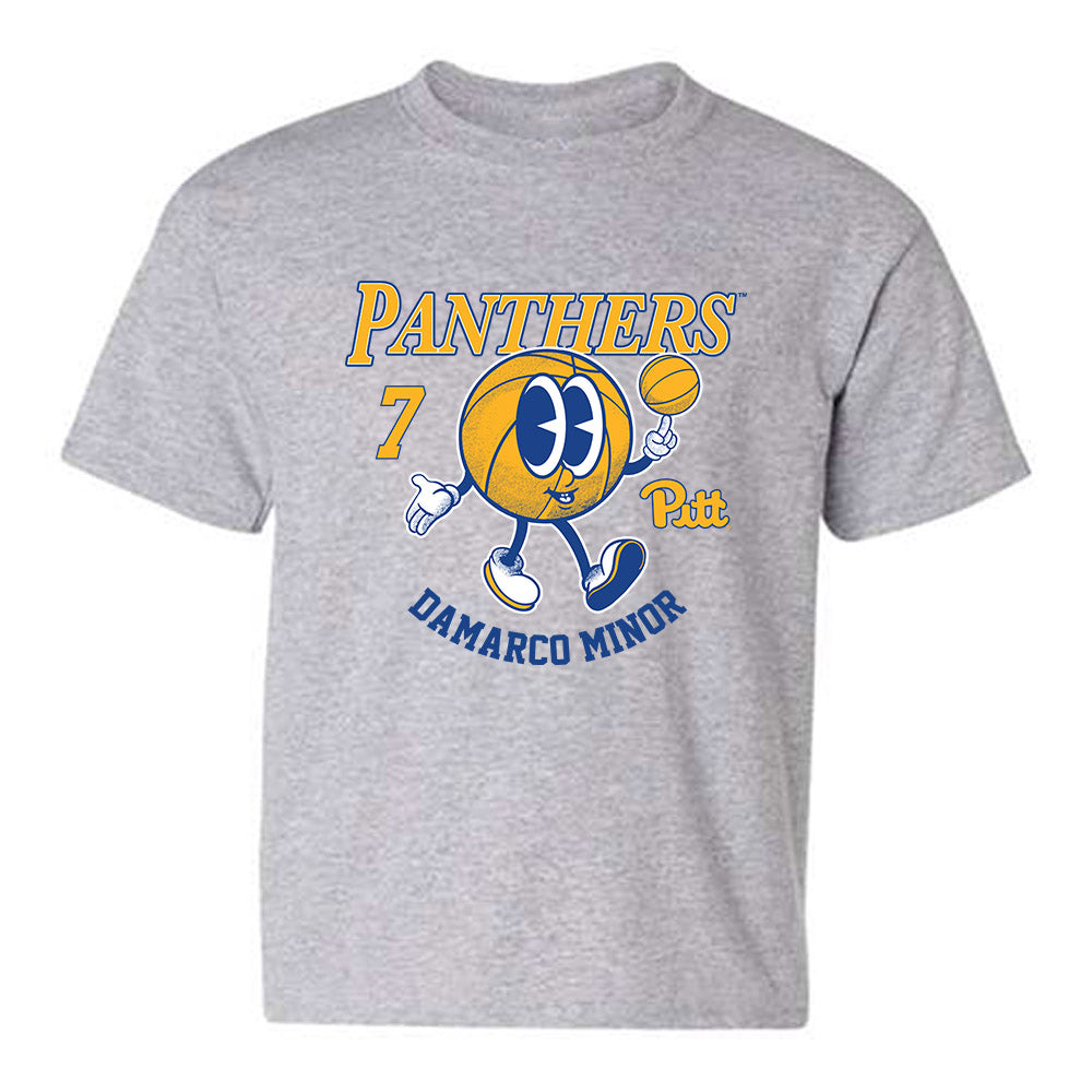 Pittsburgh - NCAA Men's Basketball : Damarco Minor - Fashion Shersey Youth T-Shirt-0