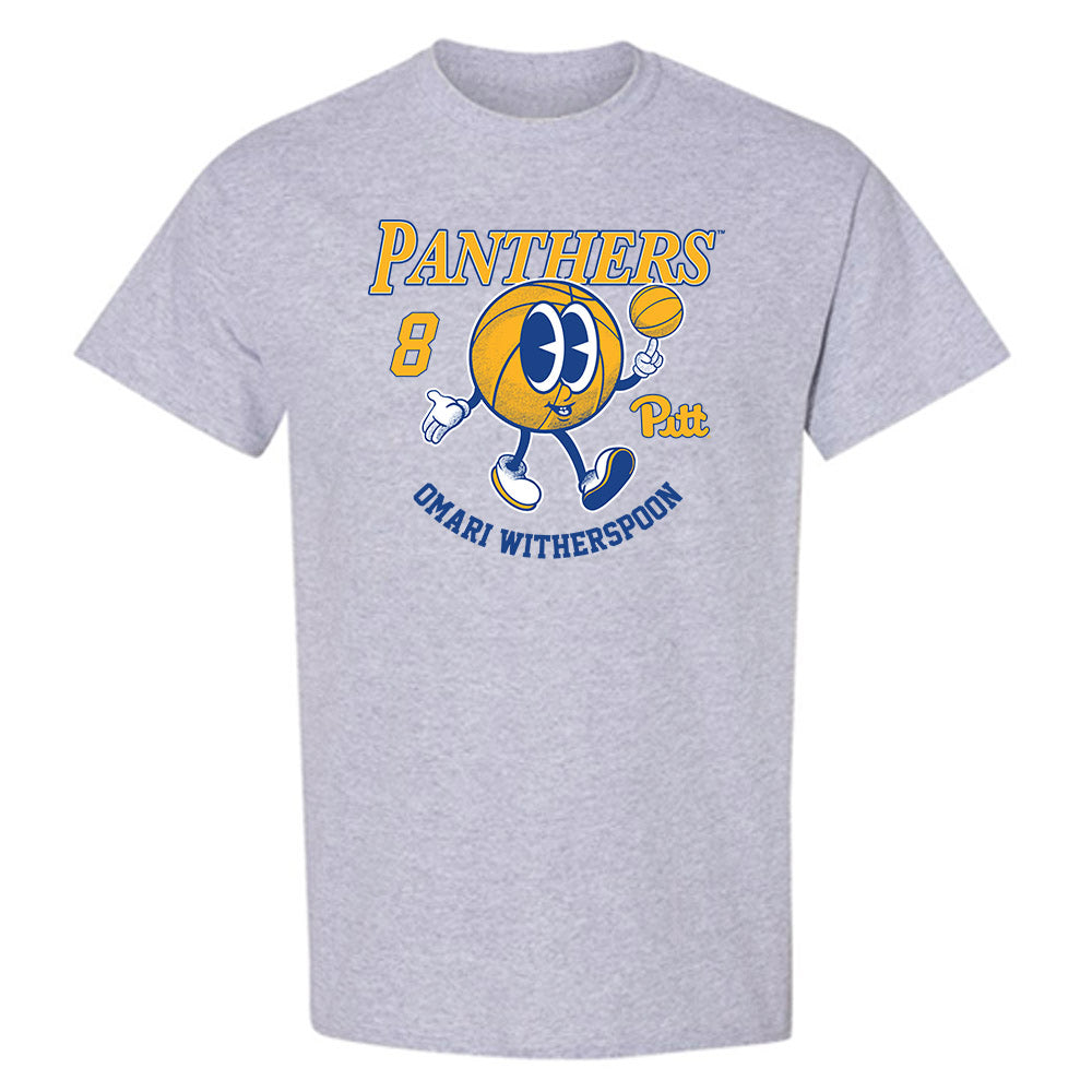 Pittsburgh - NCAA Men's Basketball : Omari Witherspoon - Fashion Shersey T-Shirt-0