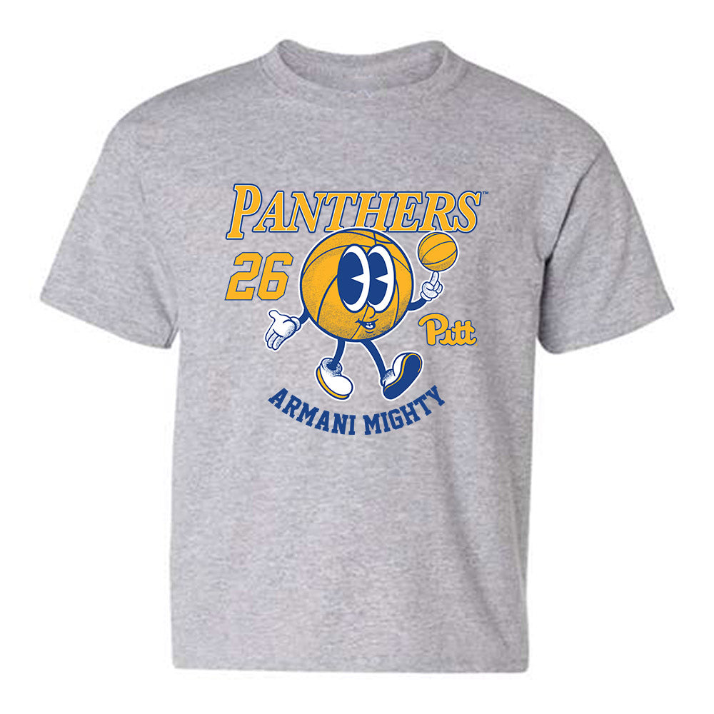 Pittsburgh - NCAA Men's Basketball : Armani Mighty - Fashion Shersey Youth T-Shirt-0
