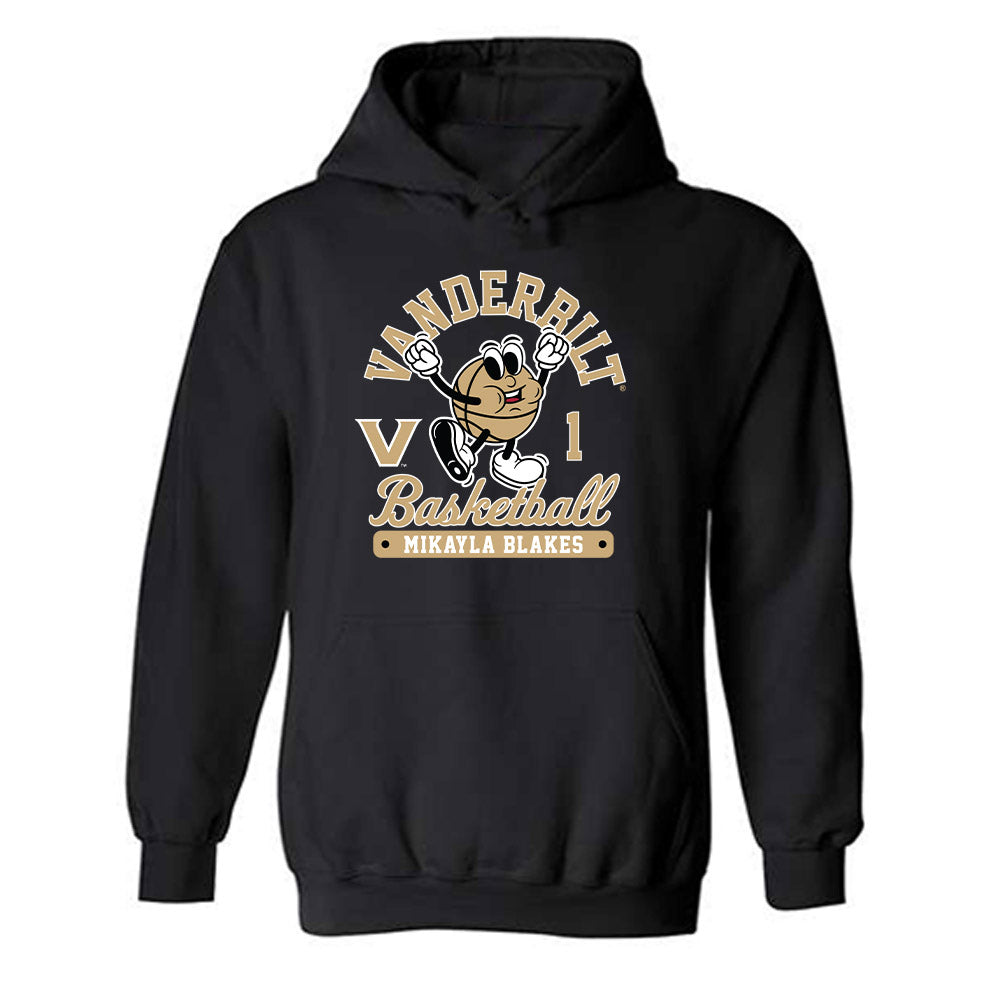 Vanderbilt - NCAA Women's Basketball : Mikayla Blakes - Fashion Shersey Hooded Sweatshirt-0