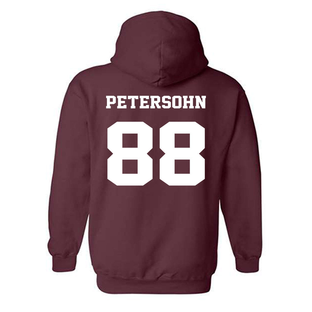 Virginia Tech - NCAA Football : Pierce Petersohn - Fashion Shersey Hooded Sweatshirt-1