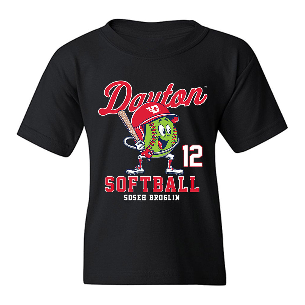 Dayton - NCAA Softball : Soseh Broglin - Fashion Shersey Youth T-Shirt-0