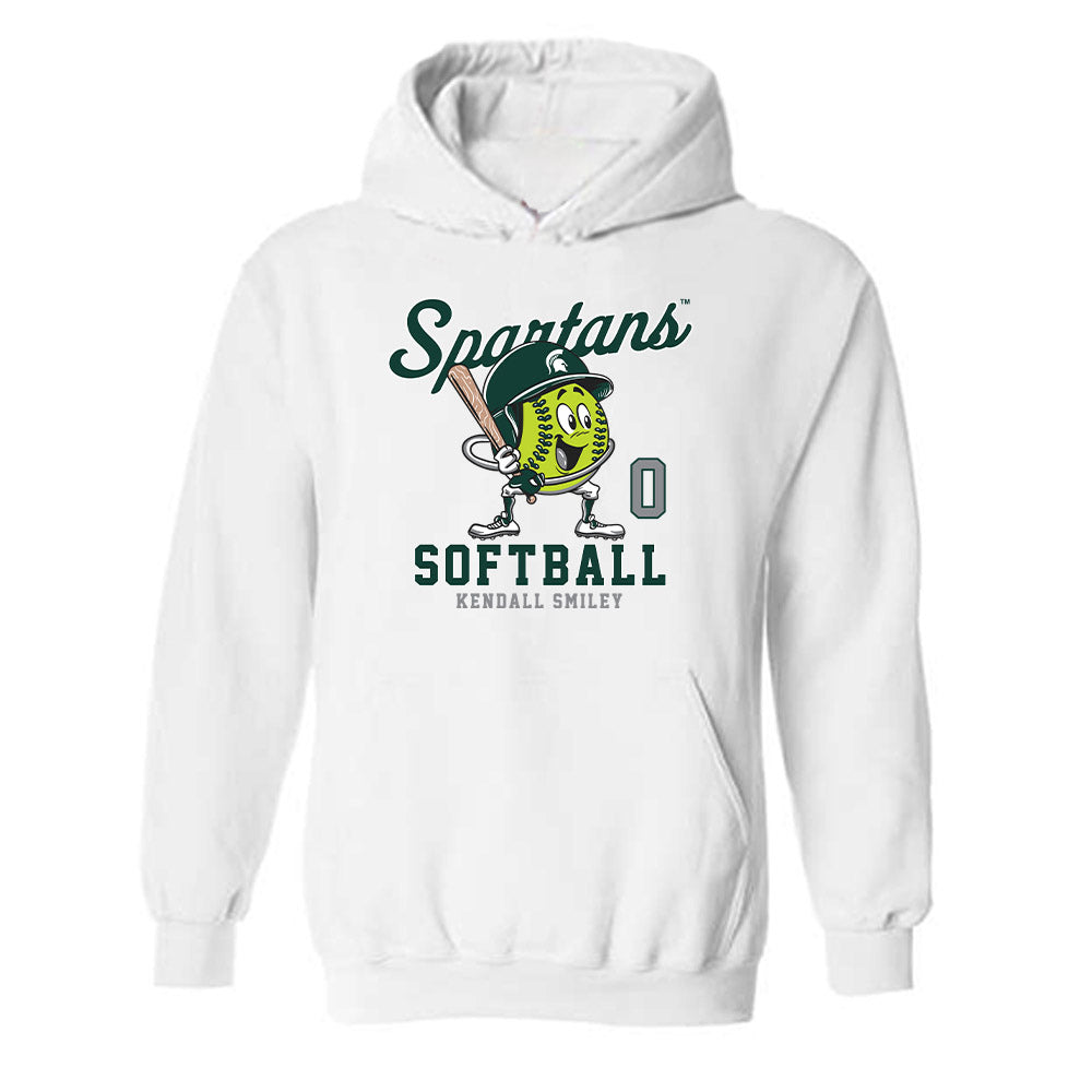 Michigan State - NCAA Softball : Kendall Smiley - Fashion Shersey Hooded Sweatshirt-0