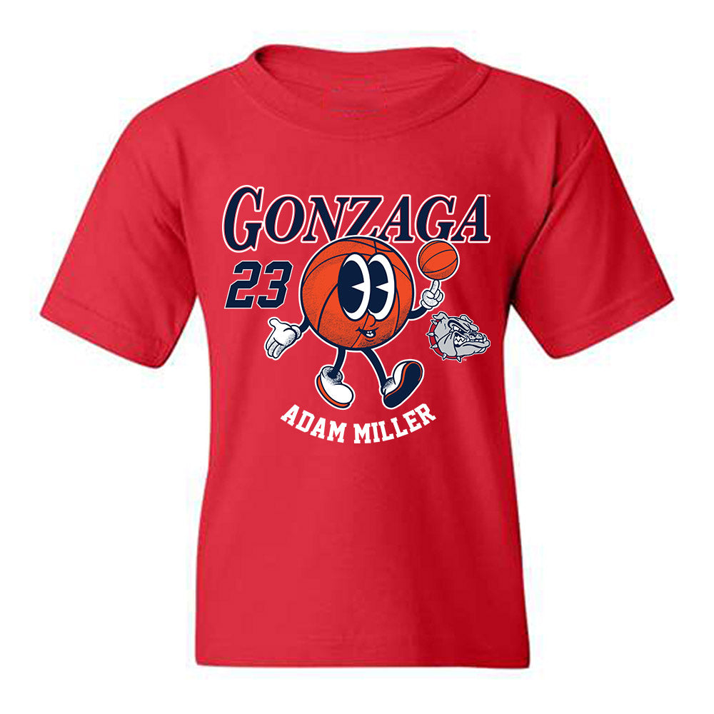 Gonzaga - NCAA Men's Basketball : Adam Miller - Fashion Shersey Youth T-Shirt-0