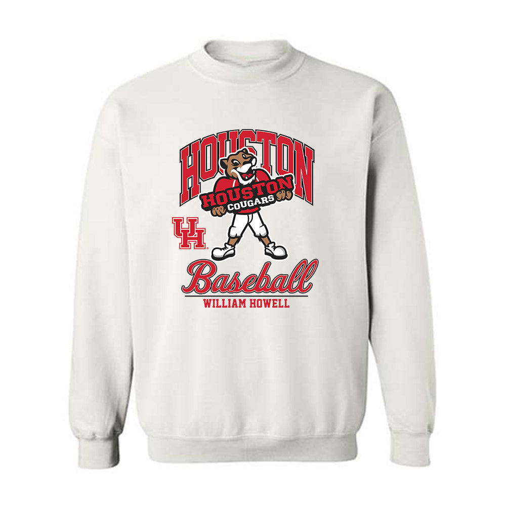Houston - NCAA Baseball : William Howell - Fashion Shersey Crewneck Sweatshirt-0
