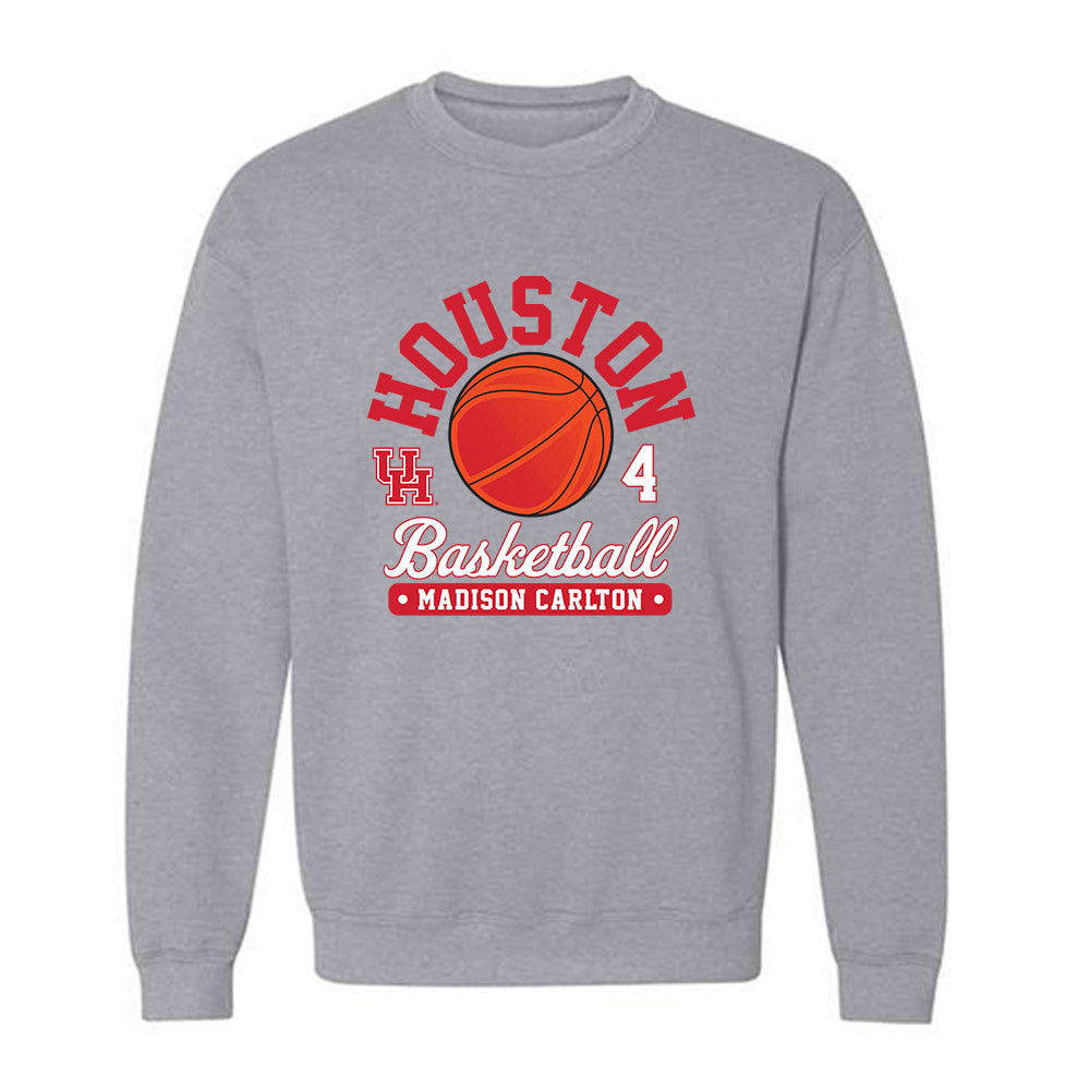 Houston - NCAA Women's Basketball : Madison Carlton - Fashion Shersey Crewneck Sweatshirt-0