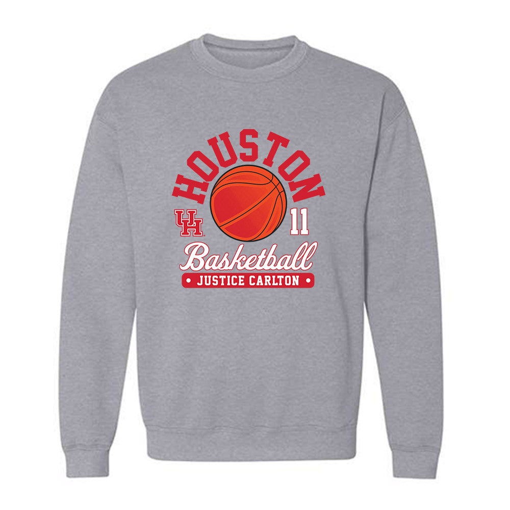 Houston - NCAA Women's Basketball : Justice Carlton - Fashion Shersey Crewneck Sweatshirt-0