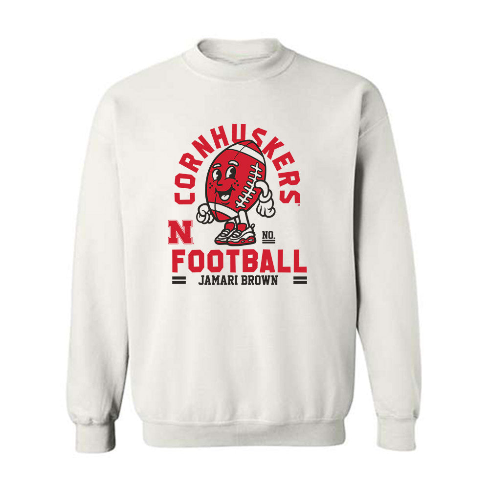 Nebraska - NCAA Football : Jamari Brown - Fashion Shersey Crewneck Sweatshirt-0