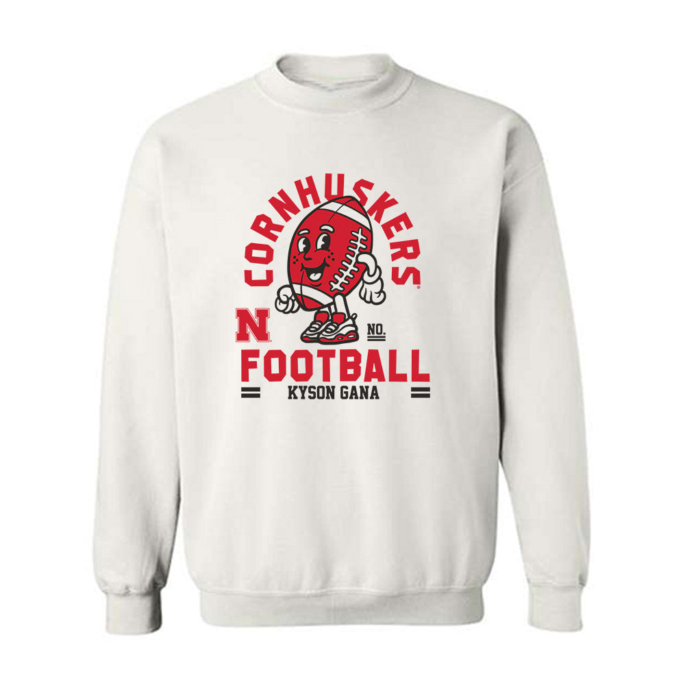 Nebraska - NCAA Football : Kyson Gana - Fashion Shersey Crewneck Sweatshirt-0