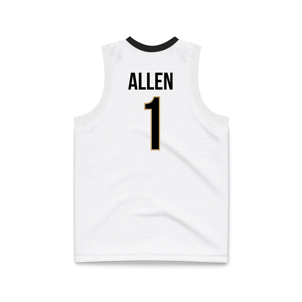 Vanderbilt - NCAA Men's Basketball : Baylor Allen - White Basketball Jersey-1