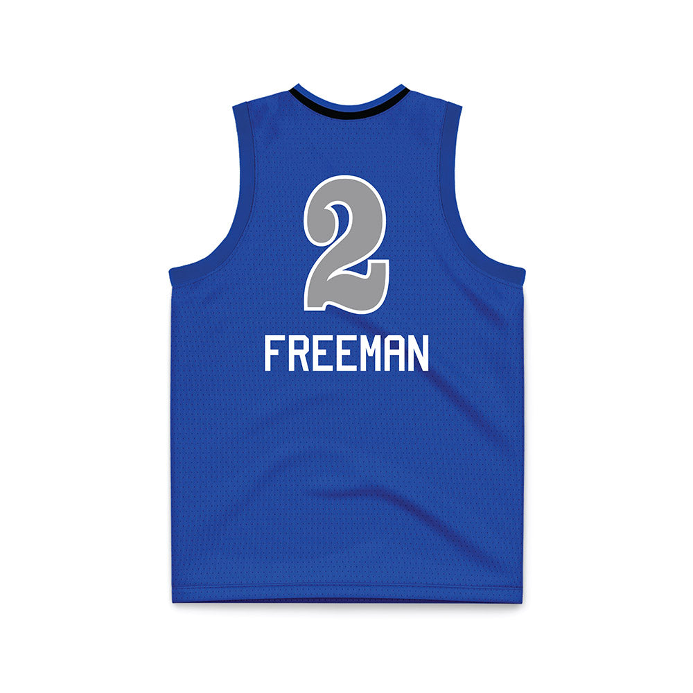 UNC Asheville - NCAA Women's Basketball : Jamaria Freeman - Royal Basketball Jersey-1