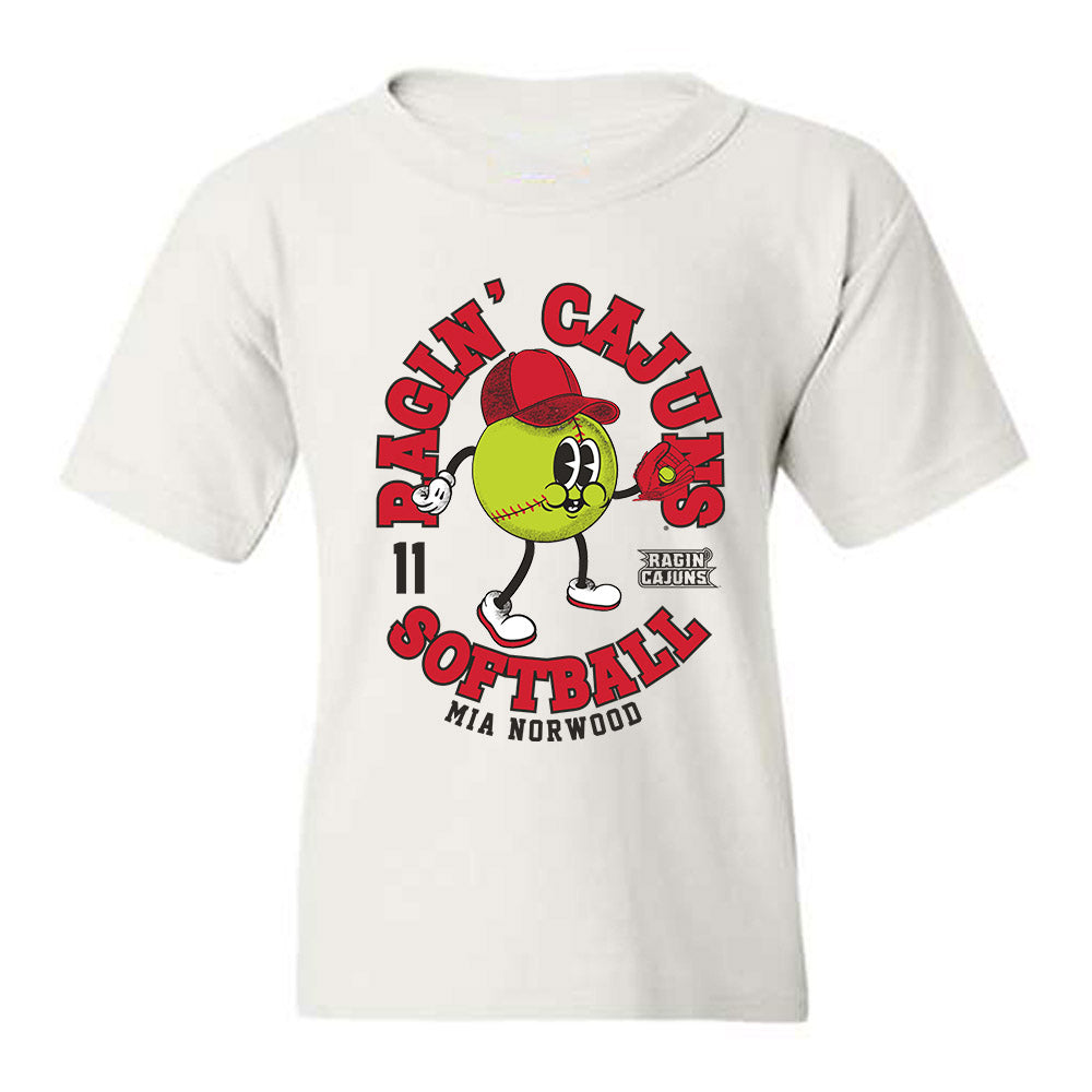 Louisiana - NCAA Softball : Mia Norwood - Fashion Shersey Youth T-Shirt-0