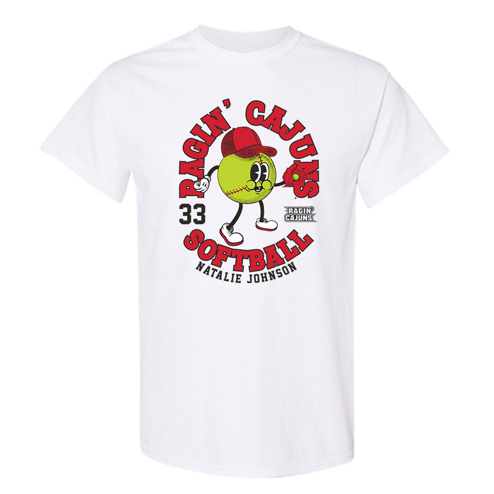 Louisiana - NCAA Softball : Natalie Johnson - Fashion Shersey T-Shirt-0