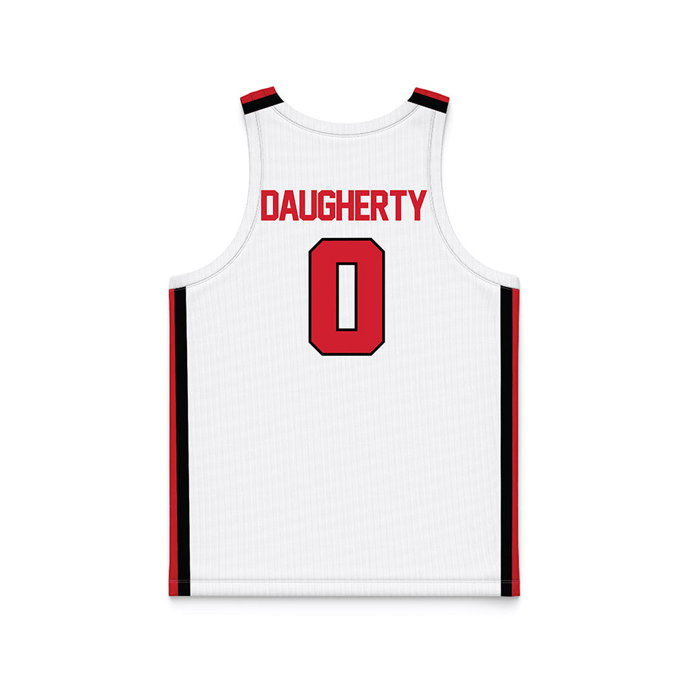 Illinois State - NCAA Men's Basketball : Jack Daugherty - White Basketball Jersey-1