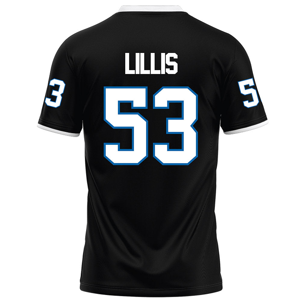 MTSU - NCAA Football : Braxton Lillis - Black Football Jersey-1