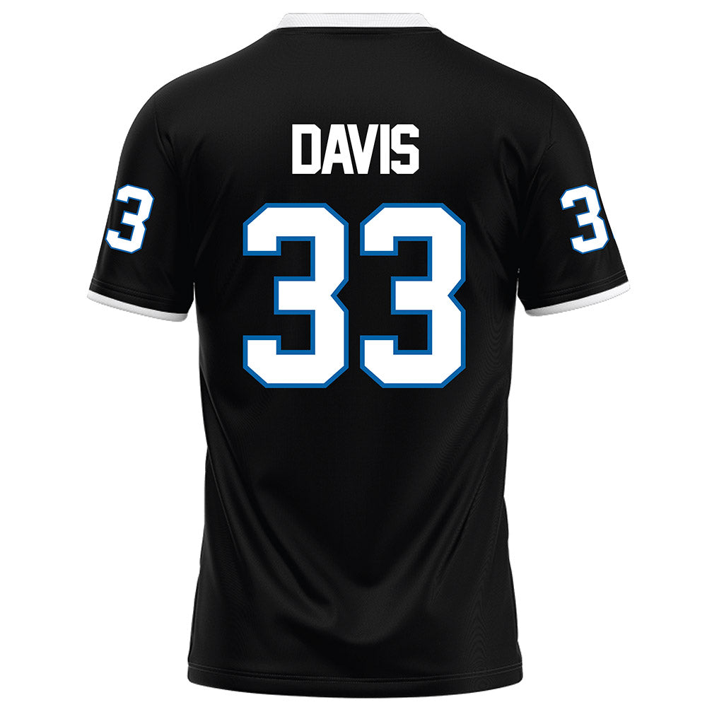 MTSU - NCAA Football : Brooklen Davis - Black Football Jersey-1