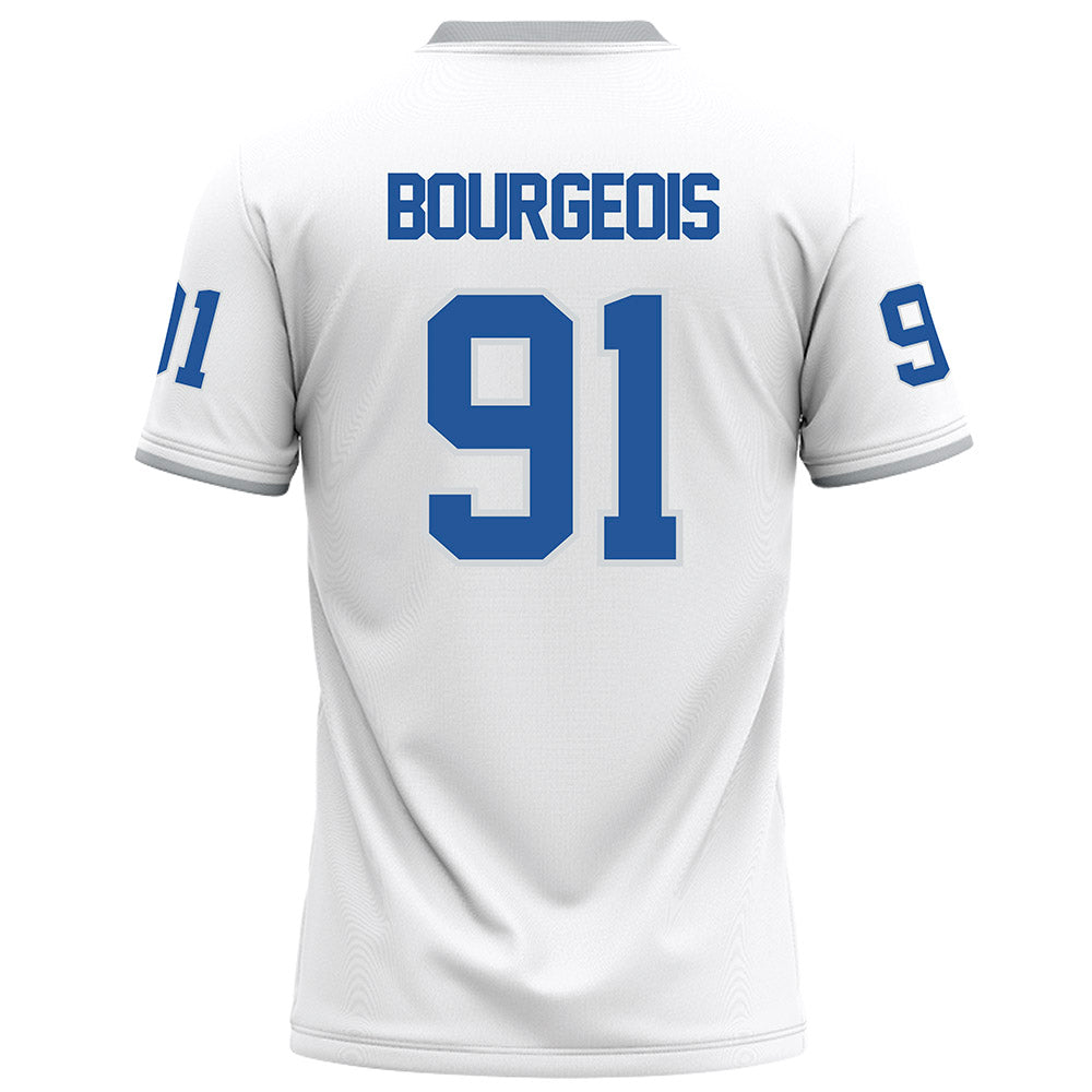 MTSU - NCAA Football : Dominic Bourgeois - White Football Jersey-1