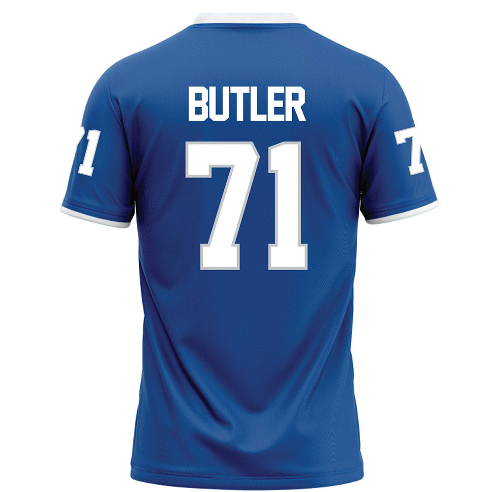 MTSU - NCAA Football : Quentin Butler - Blue Football Jersey-1