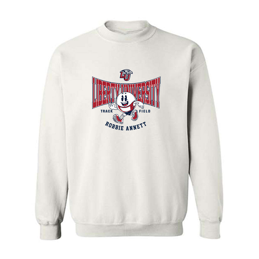 Liberty - NCAA Men's Track & Field : Robbie Annett - Fashion Shersey Crewneck Sweatshirt-0
