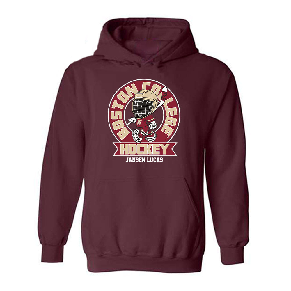 Boston College - NCAA Women's Ice Hockey : Jansen Lucas - Fashion Shersey Hooded Sweatshirt-0