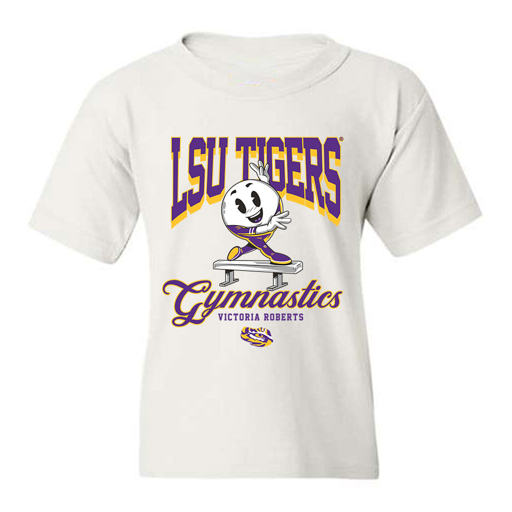 LSU - NCAA Women's Gymnastics : Victoria Roberts - Fashion Shersey Youth T-Shirt-0