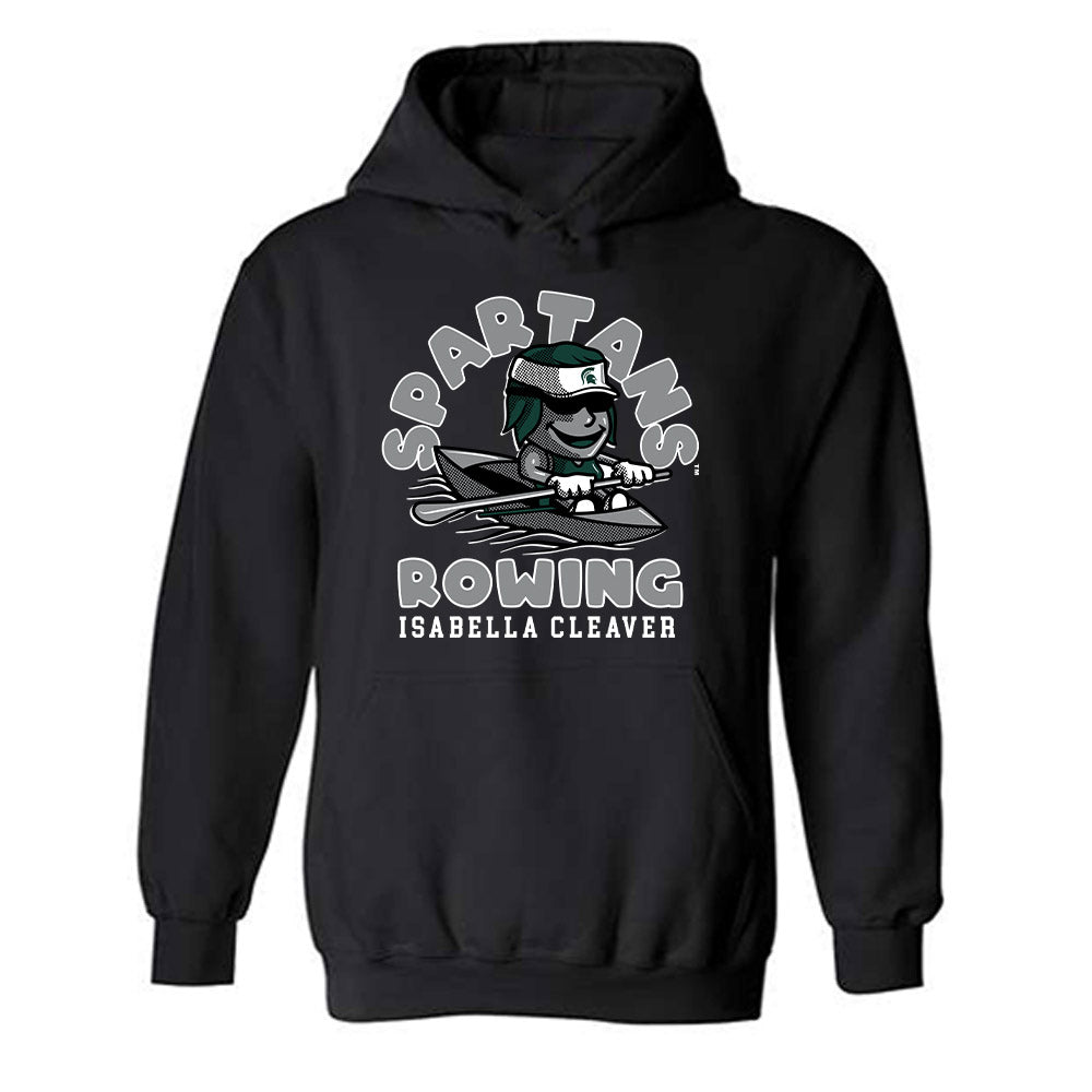 Michigan State - NCAA Women's Rowing : Isabella Cleaver - Fashion Shersey Hooded Sweatshirt-0
